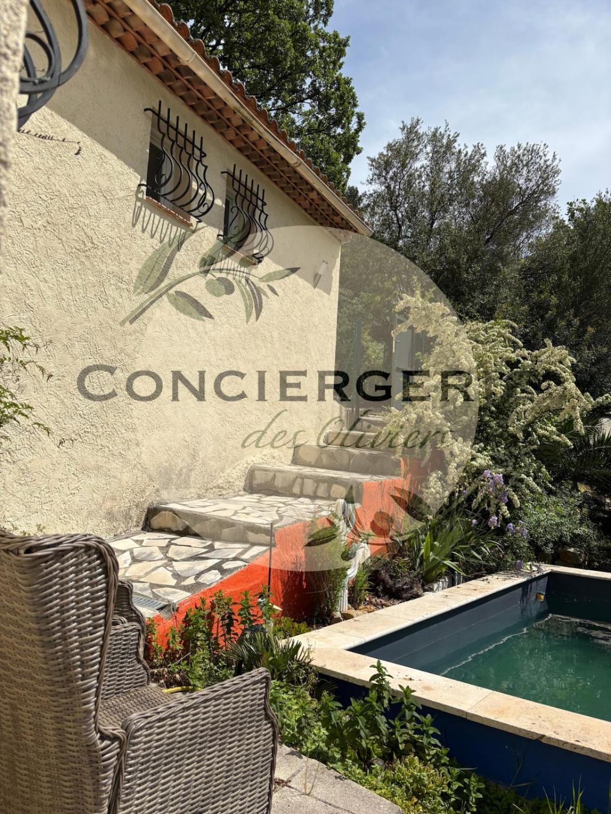 Villa Avec Piscine Belgentier Bagian luar foto